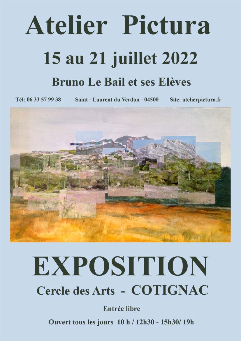 AFFICHE EXPO COTIGNAC 2022 MAIL